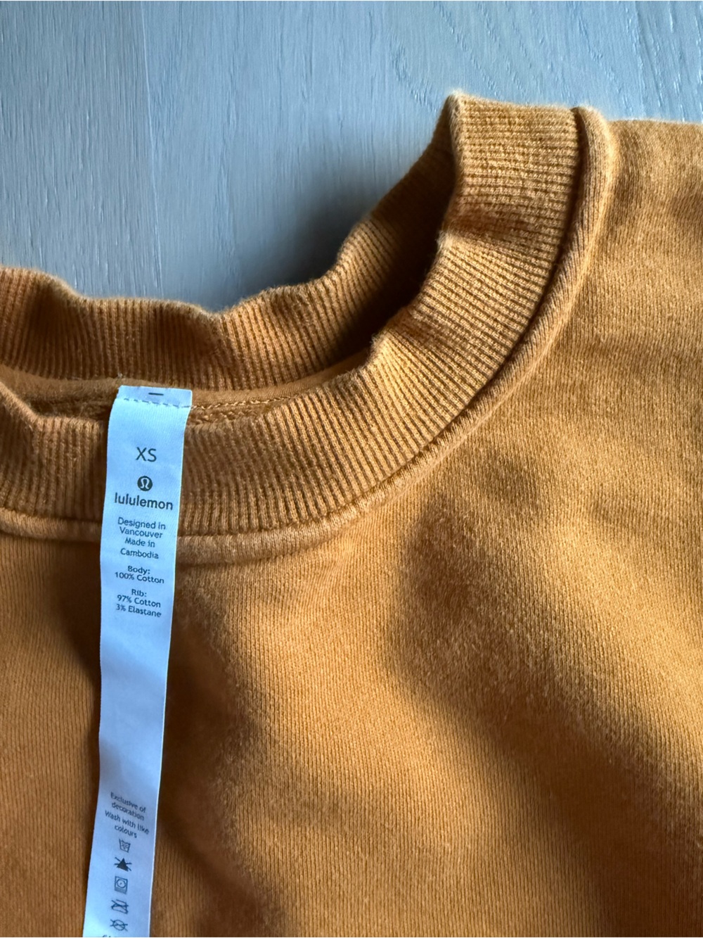 lululemon athletica Crewneck Sweatshirt - Mustard Yellow - Picture 3 of 4